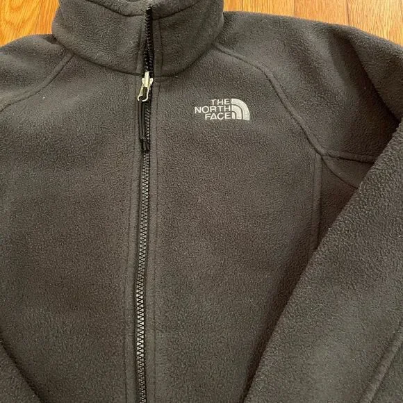 The North Face Women’s Fleece Jacket Size Small Charcoal Gray Full Zip Outdoor - Picture 3 of 11